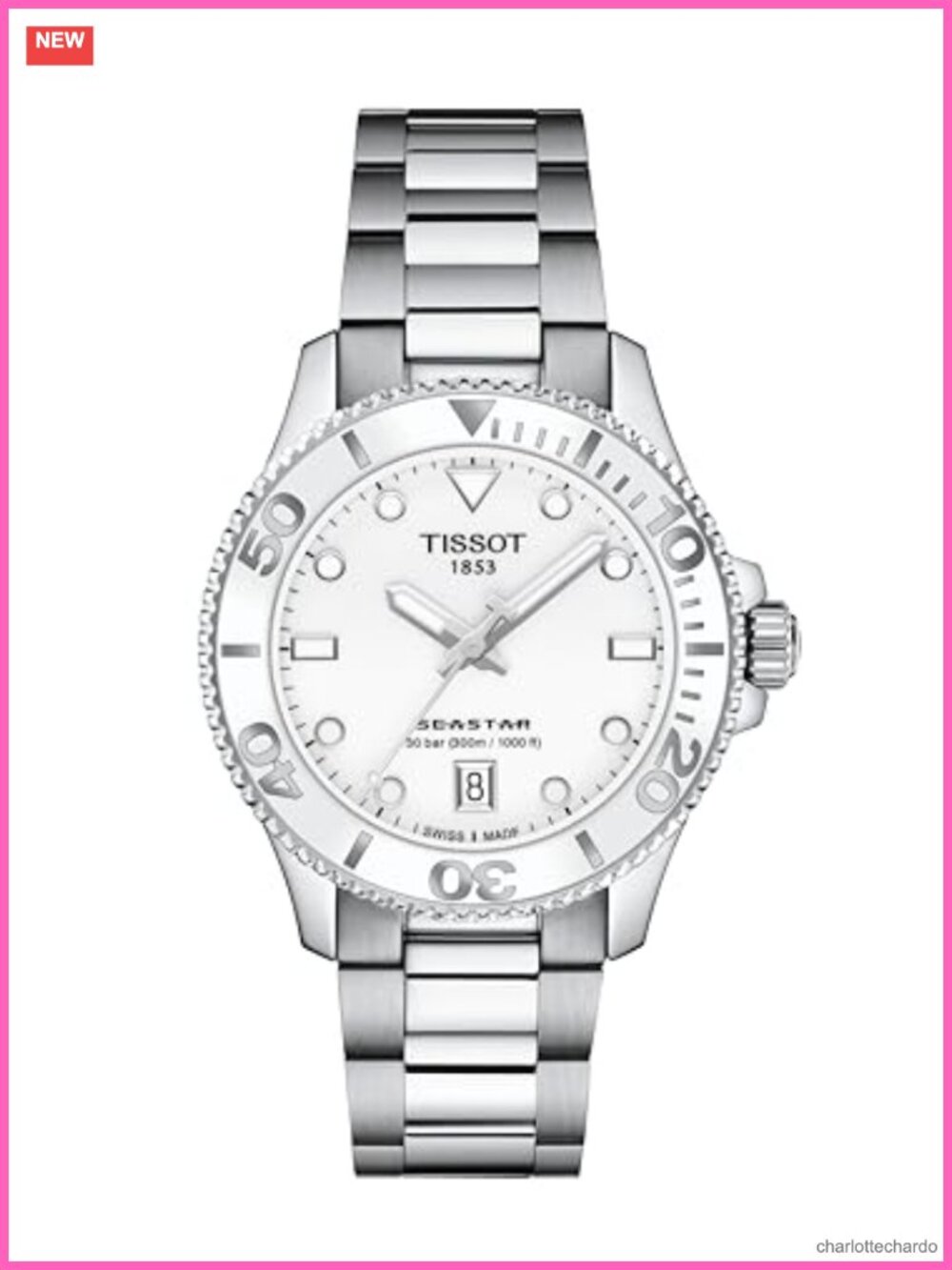 Tissot Seastar 1000 Swiss Quartz 36mm Stainless Steel Diver Watch
